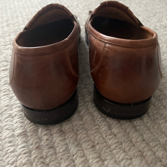 Men’s Johnston & Murphy Brown Leather Tassel Loafers - Picture 3 of 5